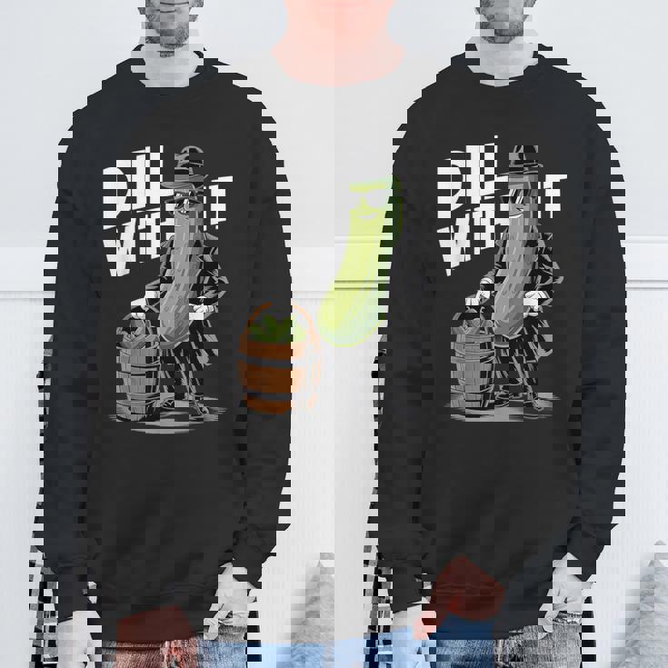 ディル ウィズ イット ピクルス キュウリ ピクルス おもしろピクルス スウェットシャツ 高齢者への贈り物