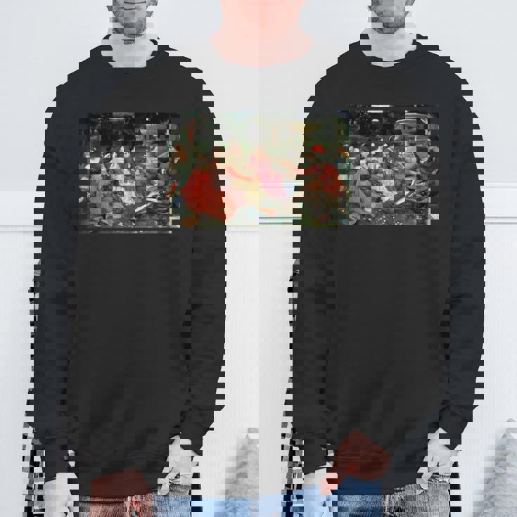 デカメロンの物語 ジョン・ウィリアム・ウォーターハウス スウェットシャツ 高齢者への贈り物