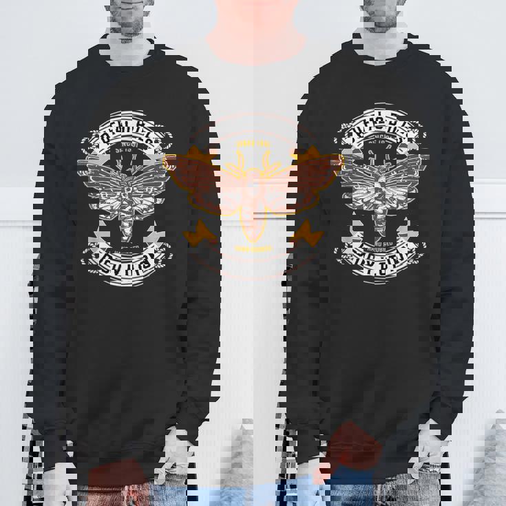 デスヘッド ホークモス 昆虫 ボディローション 面白い ハロウィン スウェットシャツ 高齢者への贈り物