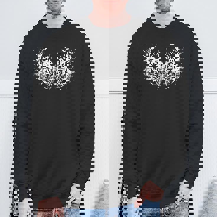 デスメタル ロゴ シンボル フォント スウェットシャツ 高齢者への贈り物