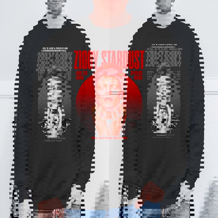 デヴィッド・ボウイ ジギー スターダスト モーションピクチャー カラー スキタ写真 スウェットシャツ 高齢者への贈り物