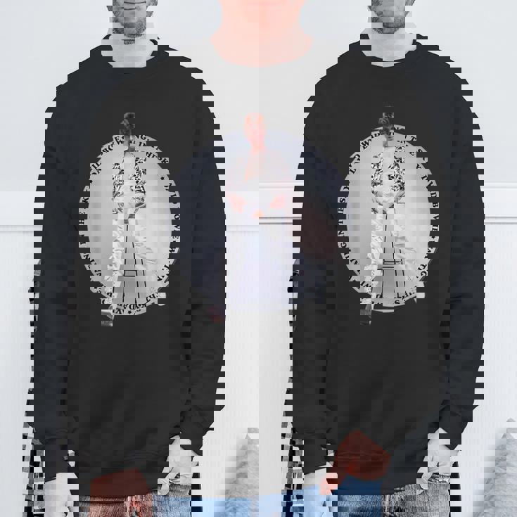 デヴィッド・ボウイ 空で待っている写真 ブライアン・ウォード スウェットシャツ 高齢者への贈り物