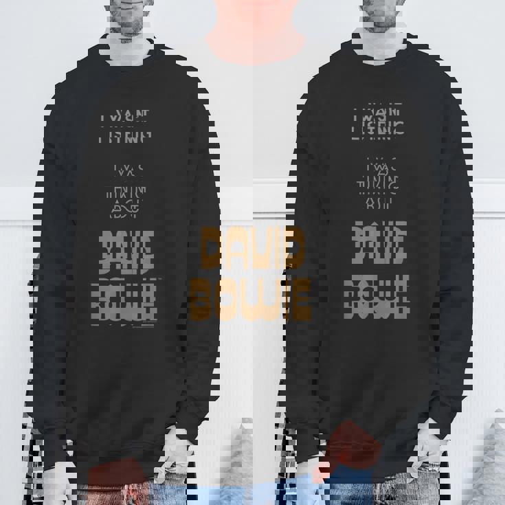 デヴィッド・ボウイ 聞いていなかった ボウイのことを考えていた スウェットシャツ 高齢者への贈り物