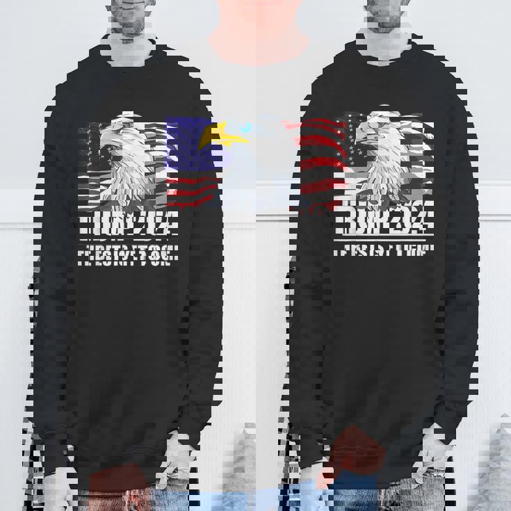トランプ 2024年 イーグル アメリカ国旗 ドナルド・トランプ選挙 2024年 スウェットシャツ 高齢者への贈り物