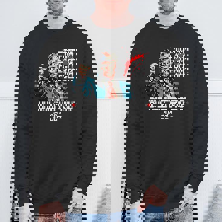 トランプ 防弾 ファイト ファイト ファイト スウェットシャツ 高齢者への贈り物