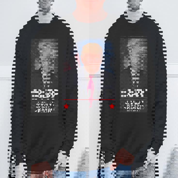 トランプはまだ私の大統領です スウェットシャツ 高齢者への贈り物