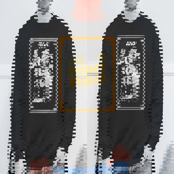 トランプミームコイン、トランプクリプトミーム、ファイトファイトトランプ。 スウェットシャツ 高齢者への贈り物