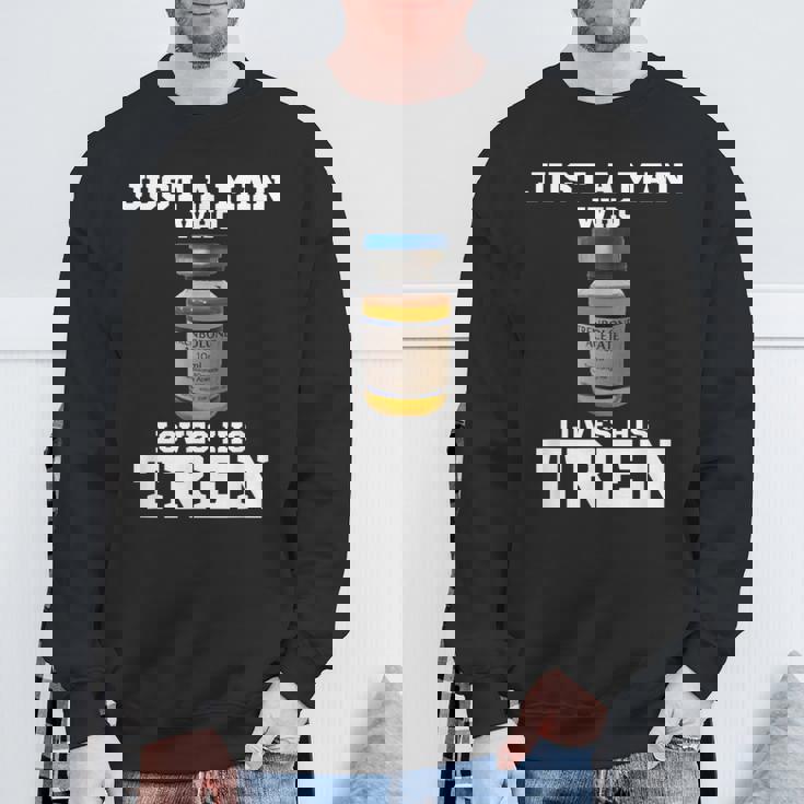 トレンを愛する男 スウェットシャツ 高齢者への贈り物