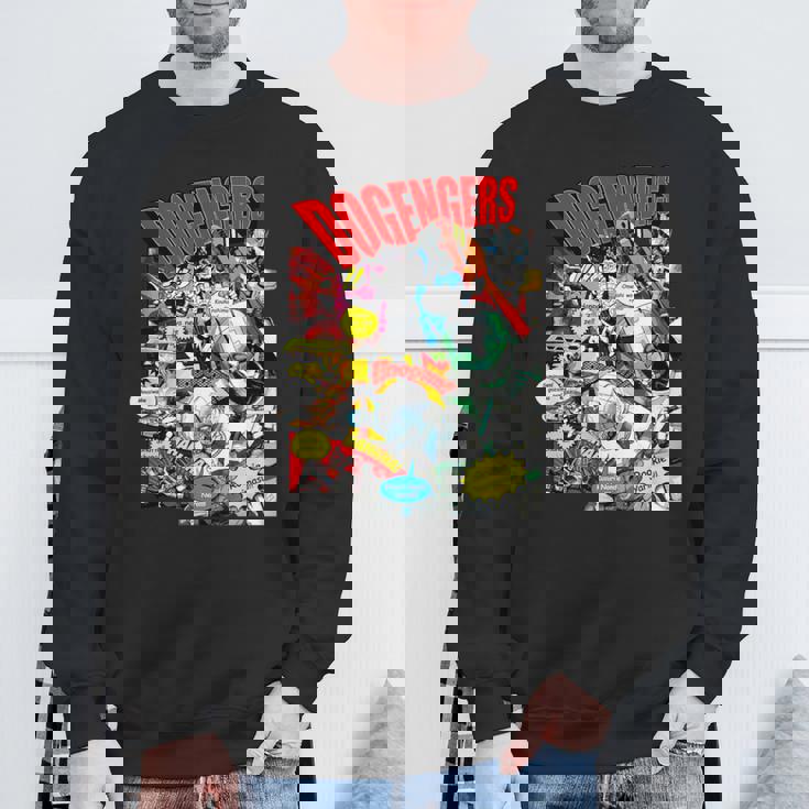 ドゲンジャーズ コミック風 スウェットシャツ 高齢者への贈り物