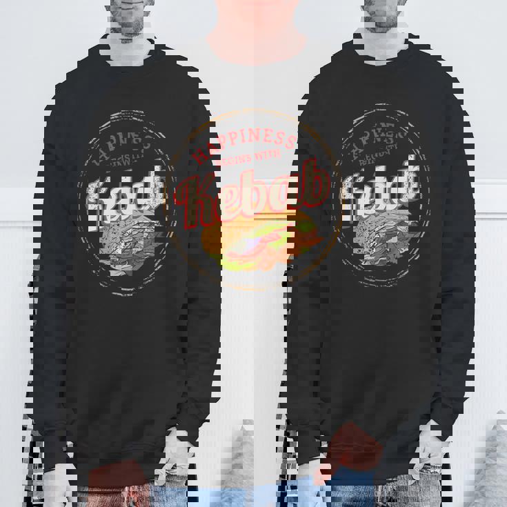 ドネルケバブ レトロ スナック ビンテージ ストリート フード グルメ お土産 スウェットシャツ 高齢者への贈り物