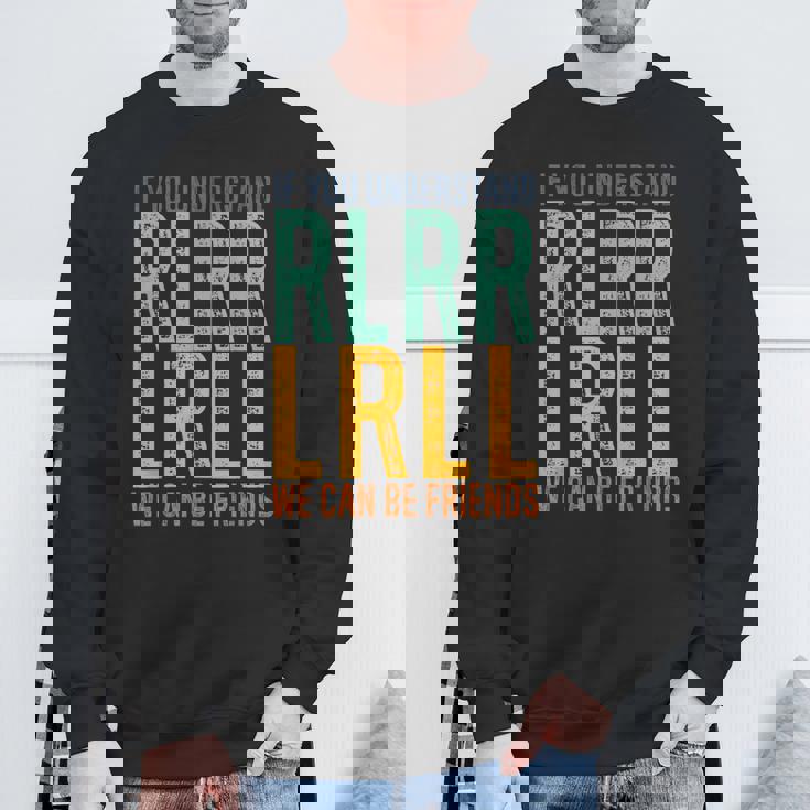 ドラマー Rlrr Lrll パラディドル ドラム ドラム レトロ ヴィンテージ スウェットシャツ 高齢者への贈り物