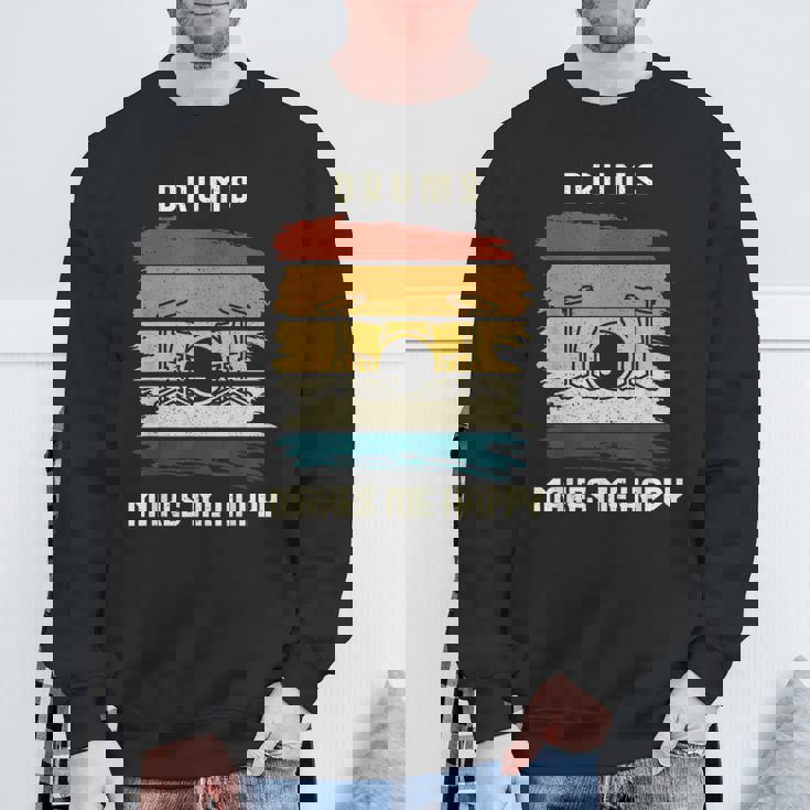 ドラマーtシャツ ドラマー ヴィンテージギフト スウェットシャツ 高齢者への贈り物