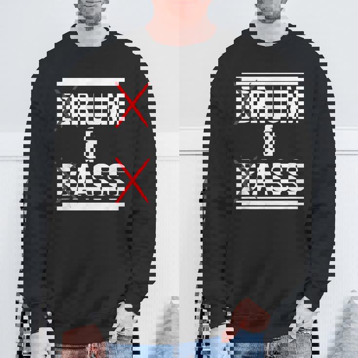 ドラムンベース Dnb 面白いモチーフ スウェットシャツ 高齢者への贈り物