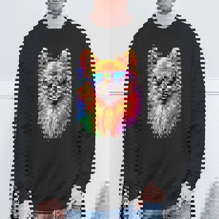 ドワーフ・スピッツ ポメラニアン ポム・スウィート・ジャーマン・スピッツ スウェットシャツ 高齢者への贈り物