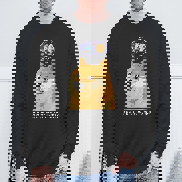 ドージコインdogecoin Hodl 月へ月にto The Moon 暗号通貨doge Memeドージミーム スウェットシャツ 高齢者への贈り物