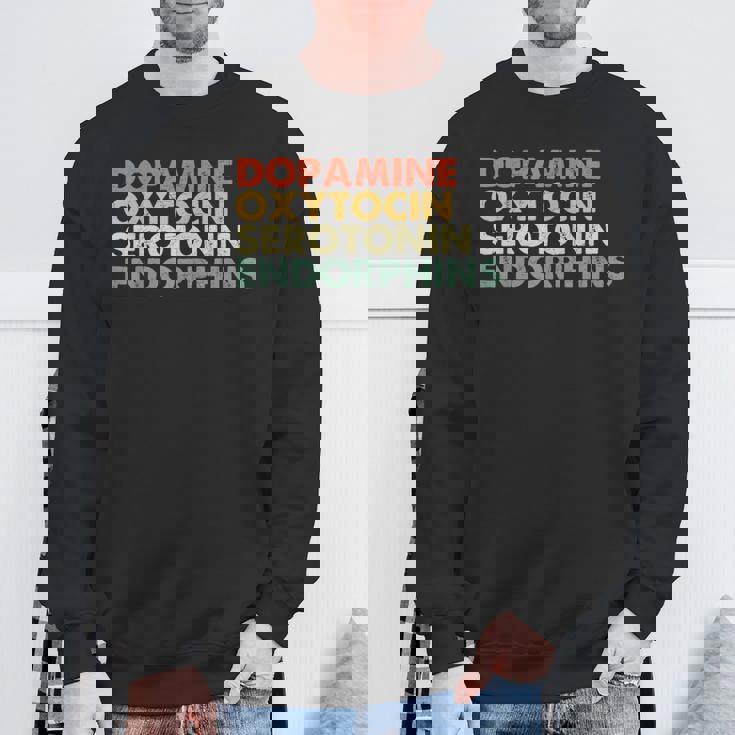 ドーパミン オキシトシン セロトニン エンドルフィン ハッピーホルモン スウェットシャツ 高齢者への贈り物