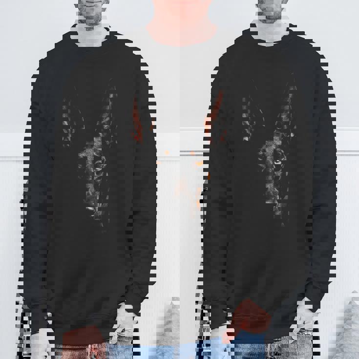 ドーベルマン モチーフ ペット イラスト 犬 ドーベルマン スウェットシャツ 高齢者への贈り物