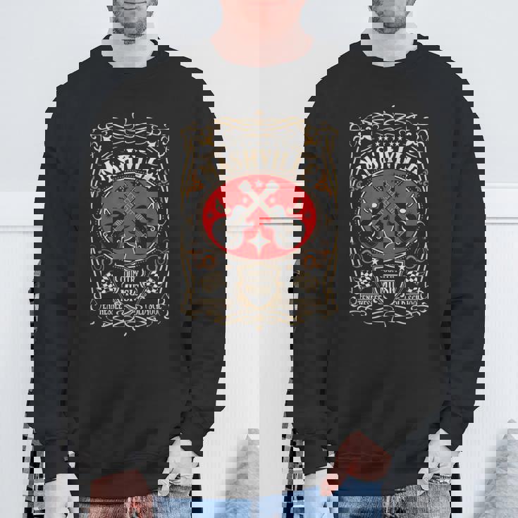 ナッシュビル テネシー レトロ カントリー ミュージック ヴィンテージ スウェットシャツ 高齢者への贈り物