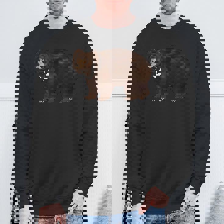 ナマケグマの絵 スウェットシャツ 高齢者への贈り物