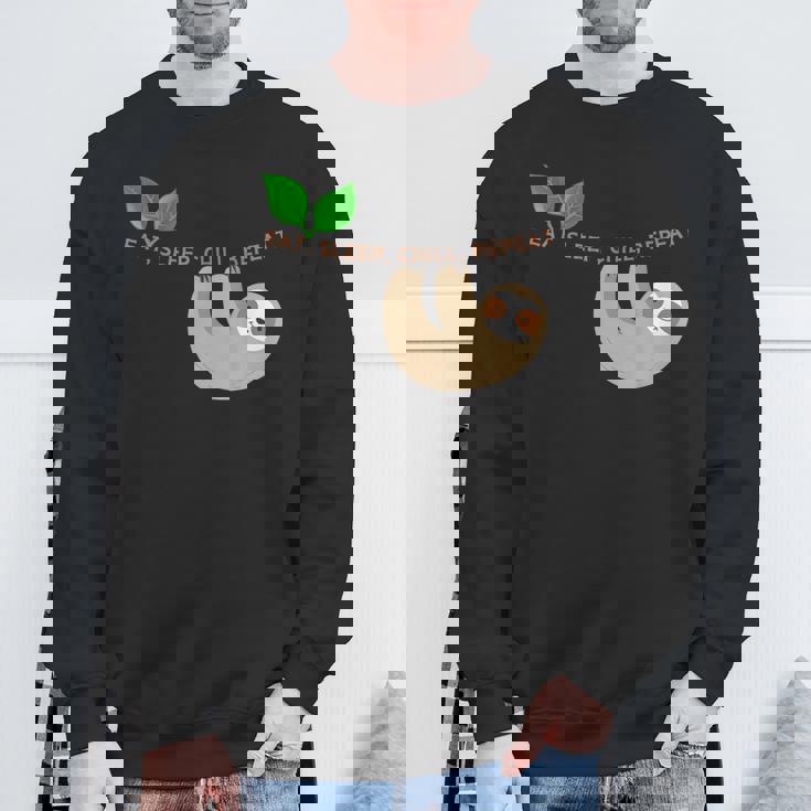 ナマケモノ まったり のんびり くつろぎ スウェットシャツ 高齢者への贈り物