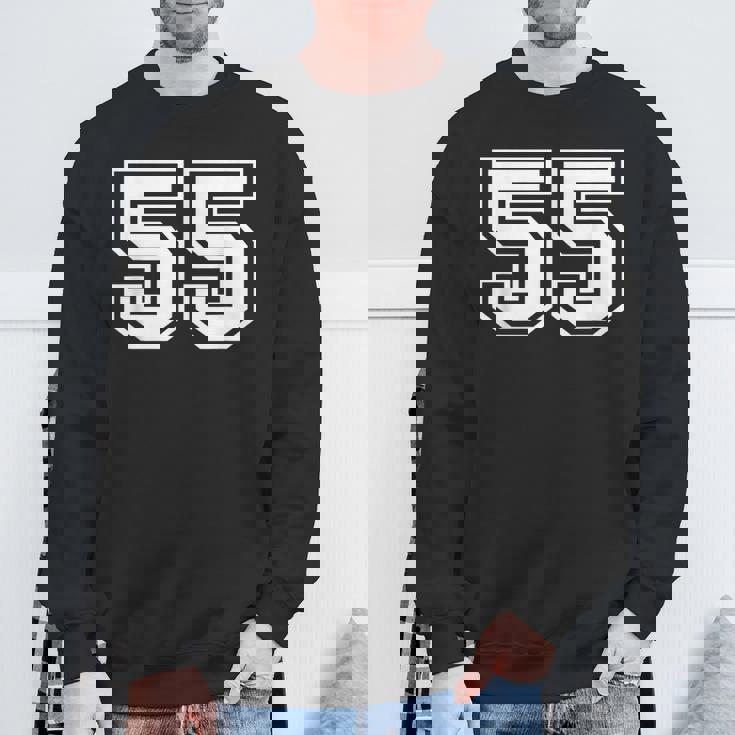 ナンバー55 スポーツジャージ ラッキーお気に入り番号 スウェットシャツ 高齢者への贈り物