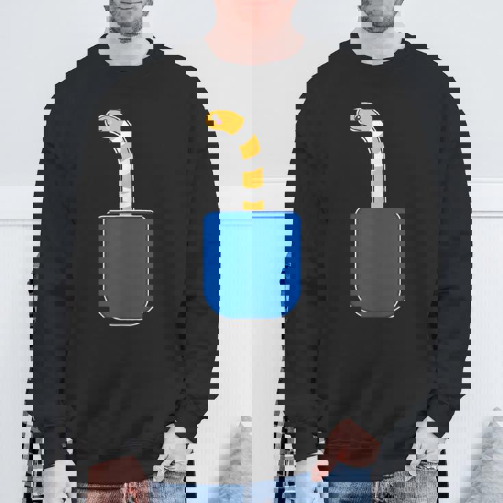 ニシキアナゴ（いん・ざ・ぽけっと）【どうぶつフレンズ】魚 水族館の生き物 かわいい 面白い 動物 チンアナゴ イラスト スウェットシャツ 高齢者への贈り物