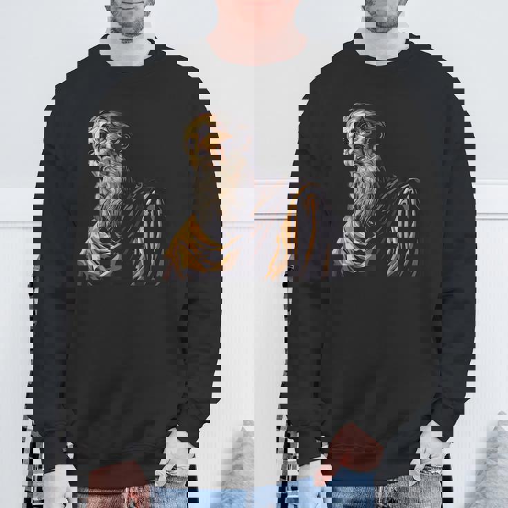 ニッサのグレゴリー 古い絵画 スウェットシャツ 高齢者への贈り物