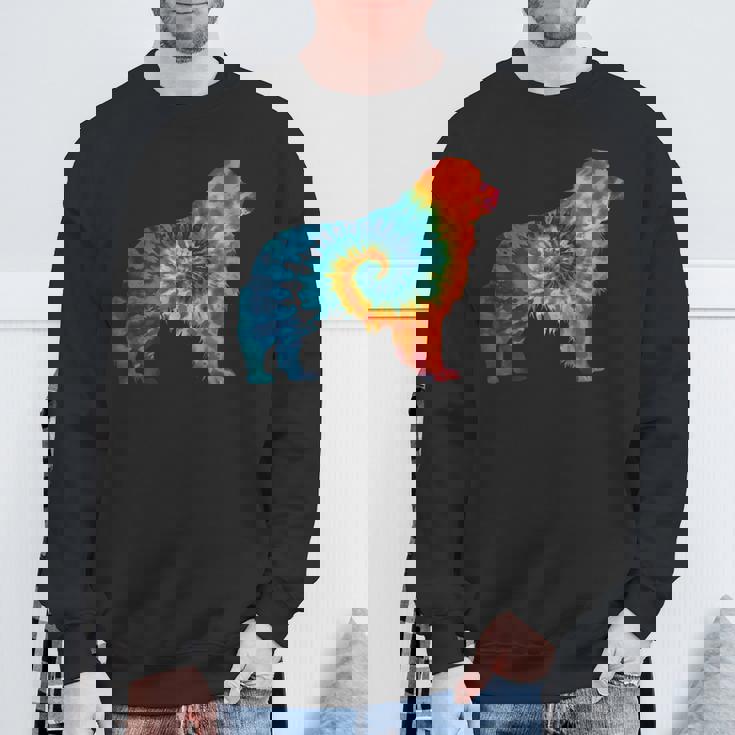 ニューファンドランド犬のレトロなデザイン スウェットシャツ 高齢者への贈り物