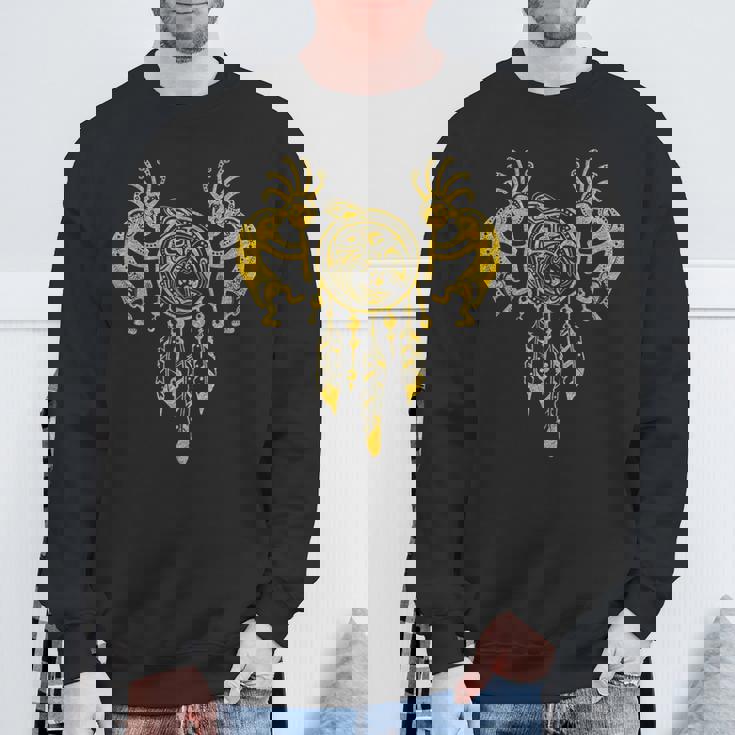 ネイティブアメリカン ココペリ クジラ ドリームキャッチャー 7 ファンファン ファン スウェットシャツ 高齢者への贈り物