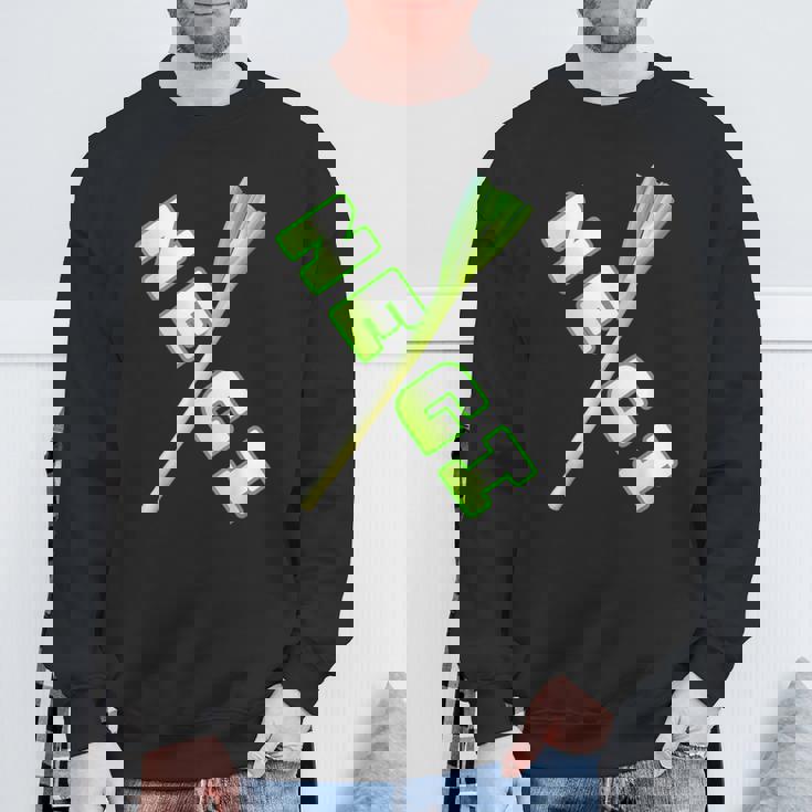 ネギ Negi【The 野菜】葱【変なtシャツ屋さん】面白いポップ デザイン スウェットシャツ 高齢者への贈り物