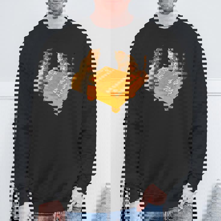 ネコ 猫 将棋 面白いtシャツ 面白い 服 おもしろ グッズ ネタ ウケ狙い メンズ 棋士 おもしろグッズ スウェットシャツ 高齢者への贈り物