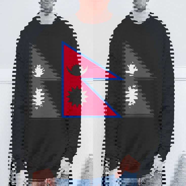 ネパール国旗 スウェットシャツ 高齢者への贈り物