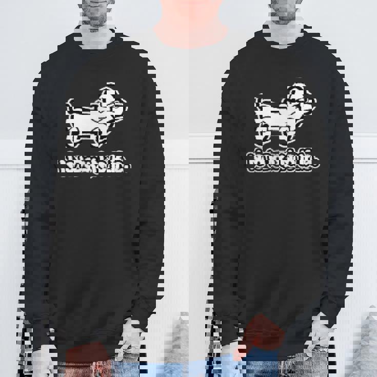 ノー ダックス ノー ライフ No Daxno Life 胸＆バックプリント スウェットシャツ 高齢者への贈り物