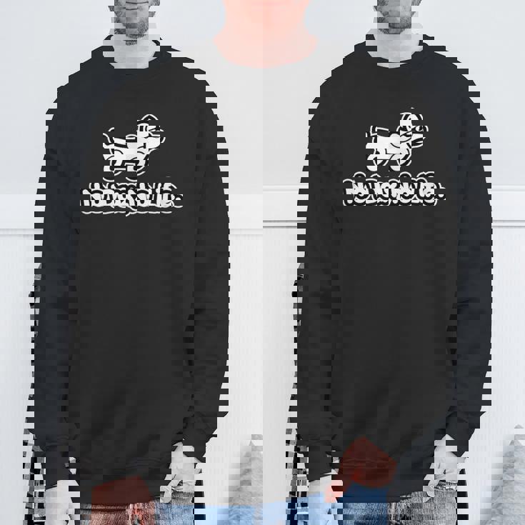 ノー ダックス ノー ライフ No Daxno Life フロント＆バックプリント スウェットシャツ 高齢者への贈り物