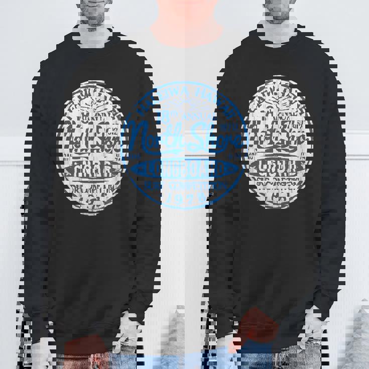 ノースショア ハレイワ ハワイ ロングボード サーフ スウェットシャツ 高齢者への贈り物