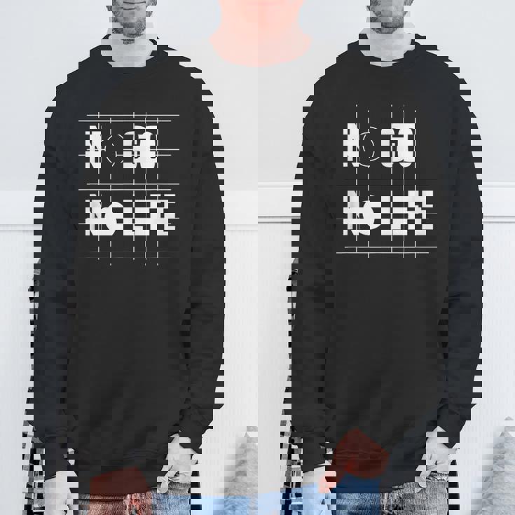 ノー碁ノーライフ 囲碁好き 囲碁将棋 囲碁 碁打ち 囲碁クラブ 囲碁サークル スウェットシャツ 高齢者への贈り物