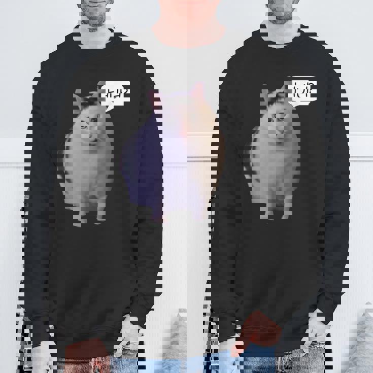 ハァ・キャット・ミーム スウェットシャツ 高齢者への贈り物