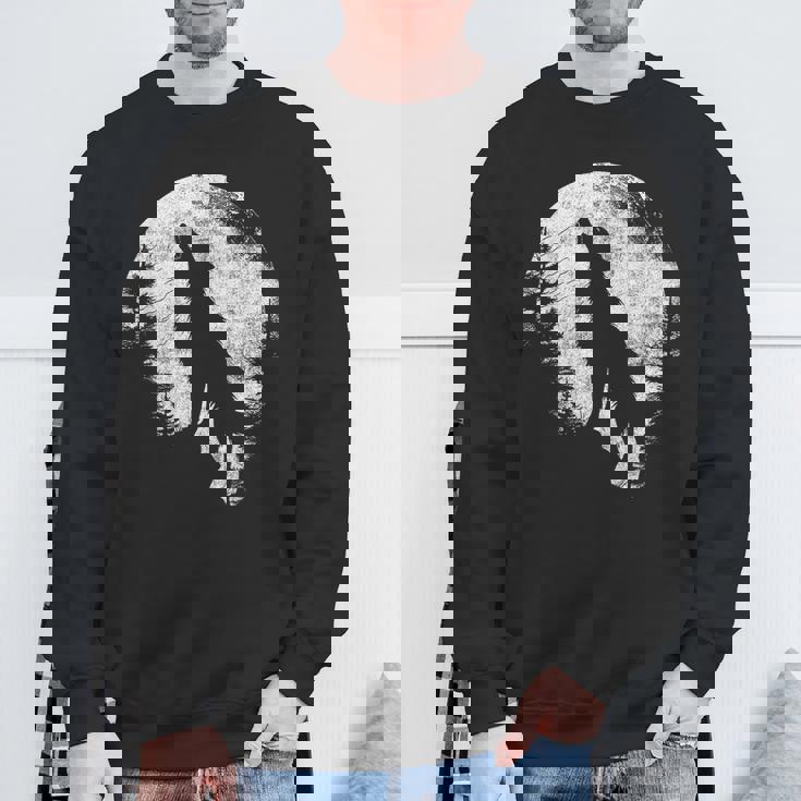 ハウリングウルフ 月光 森 シルエット 荒野 スウェットシャツ 高齢者への贈り物