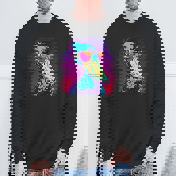 ハシビロコウ 鳥類 鳥類学者 ホエールビル 動物 スウェットシャツ 高齢者への贈り物