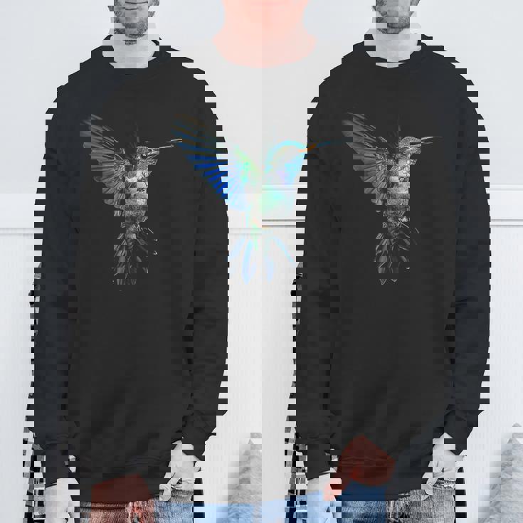 ハチドリ 鳥モチーフ 動物 イラスト ハチドリ スウェットシャツ 高齢者への贈り物