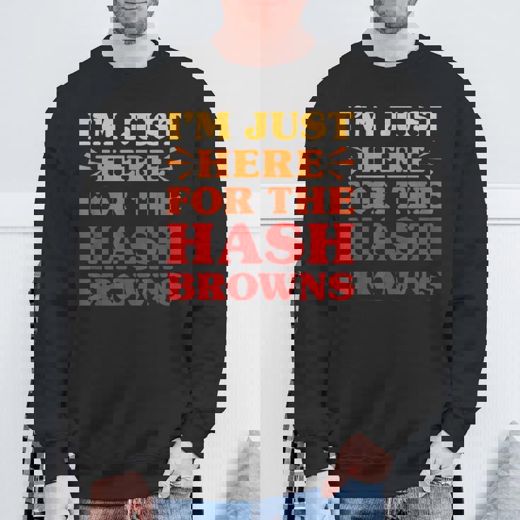 ハッシュブラウンズ I Love Hash Browns面白い食べ物 ハッシュブラウンズ好き スウェットシャツ 高齢者への贈り物