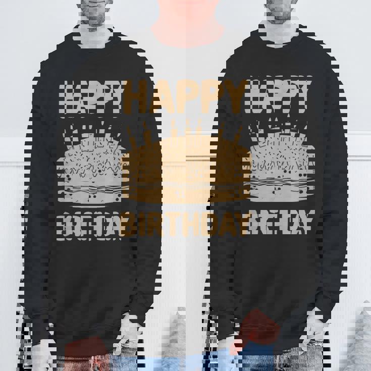 ハッピーバースデー-バースデーファニー スウェットシャツ 高齢者への贈り物