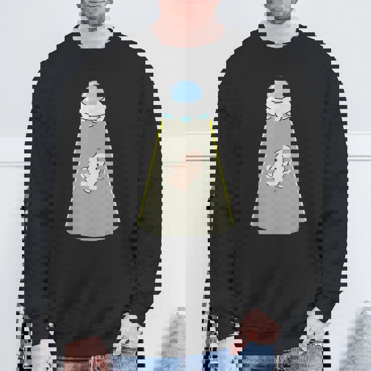 ハニワ くん 埴輪《Ufo 遭遇》【ゆるフレンズ】歴史土器 かわいい 面白い キャラクター スウェットシャツ 高齢者への贈り物