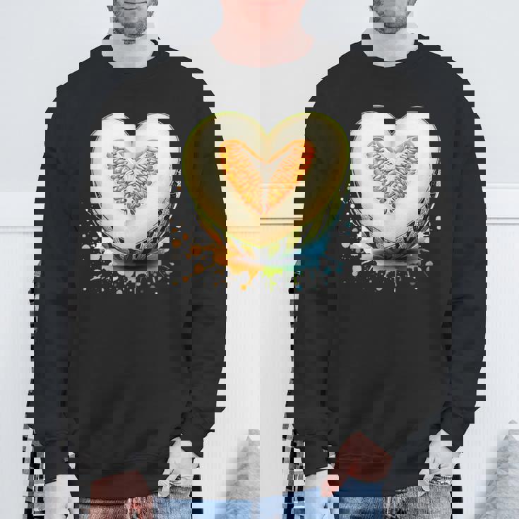 ハニーデューメロン ハート型 サマーフルーツ スウェットシャツ 高齢者への贈り物