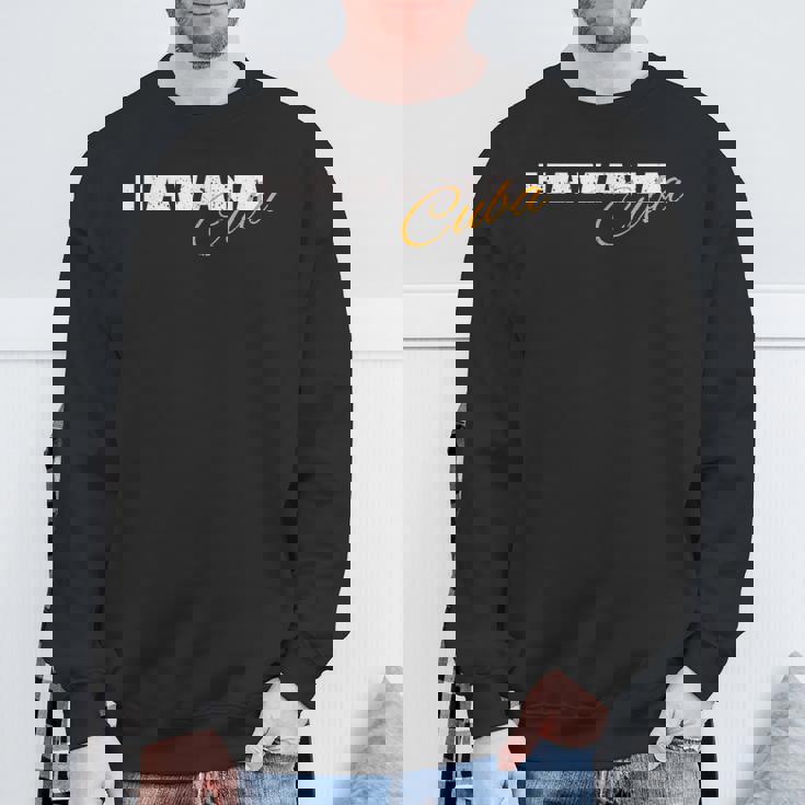 ハバナ キューバ 1514 レトロ キューバ プライド ヴィンテージ 70 年代 80 年代 スウェットシャツ 高齢者への贈り物