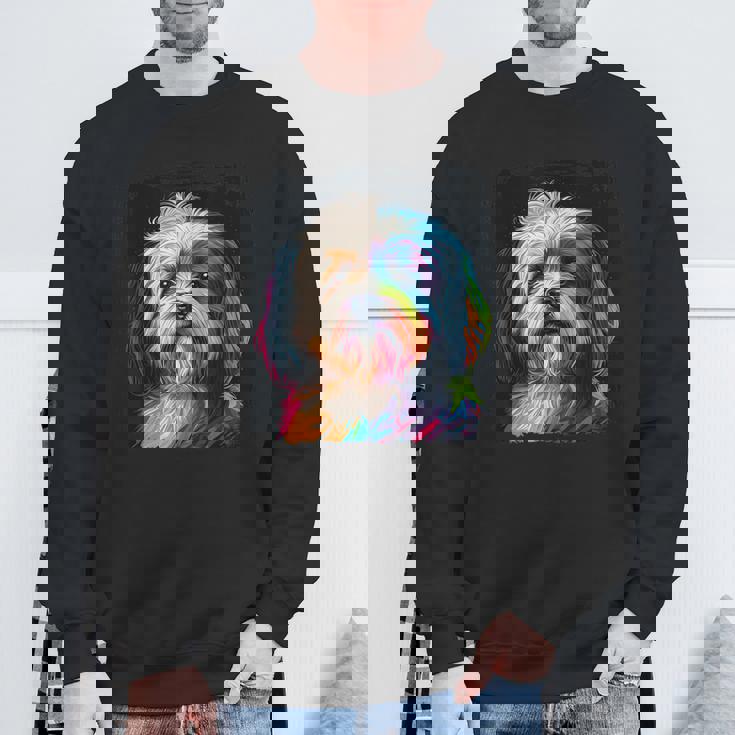 ハバニーズのアートワークを使用したハバニーズドッグオーナーデザイン。 スウェットシャツ 高齢者への贈り物