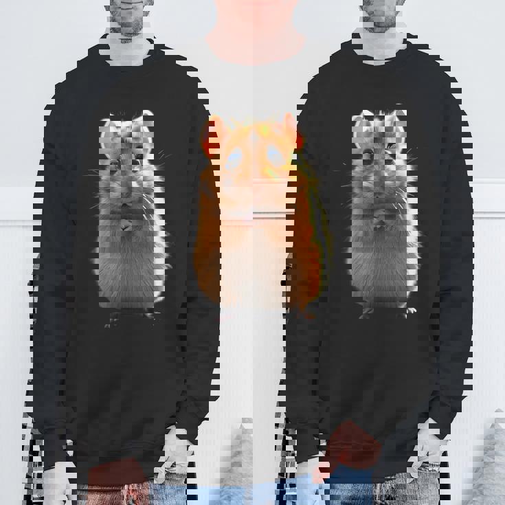 ハムスター げっ歯類 ゴールデンハムスター フィールドハムスター 小型ハムスター スウェットシャツ 高齢者への贈り物