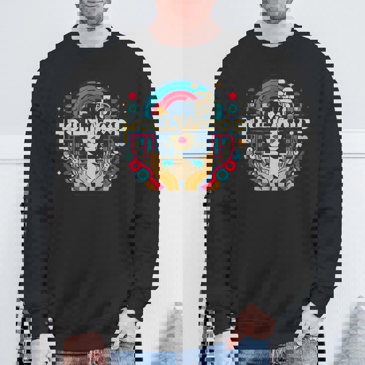 ハリウッド映画スター レトロ 黄金時代 映画 シネマ スウェットシャツ 高齢者への贈り物