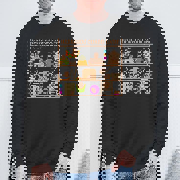 ハリネズミのコンドミニアムの生活のおもちゃ ヘイベッドの隠れ家の家 スウェットシャツ 高齢者への贈り物