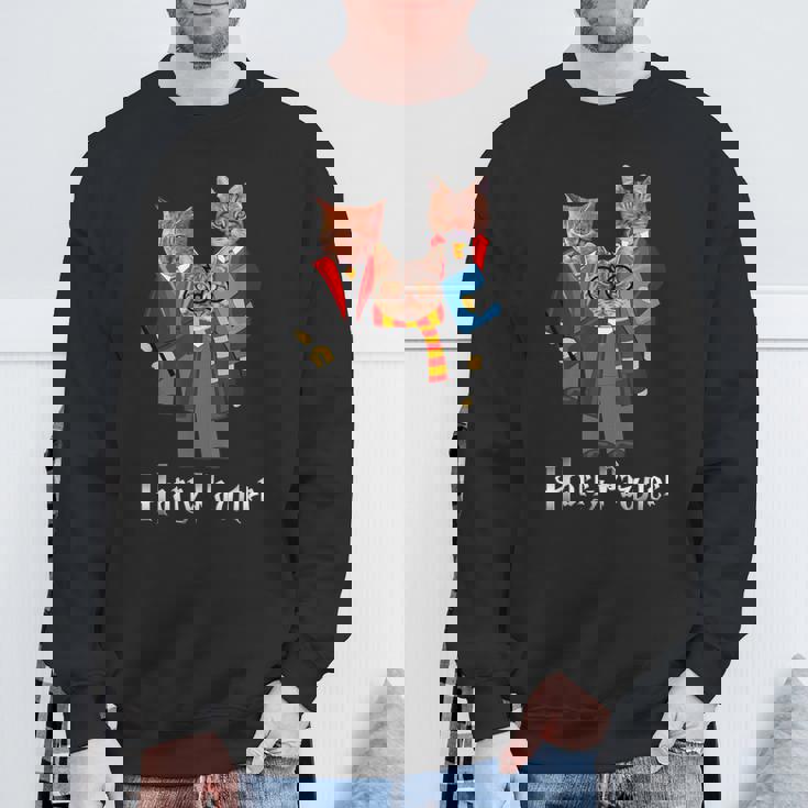 ハリーポッター 子猫 猫好きへのギフト かわいいポッター猫 スウェットシャツ 高齢者への贈り物